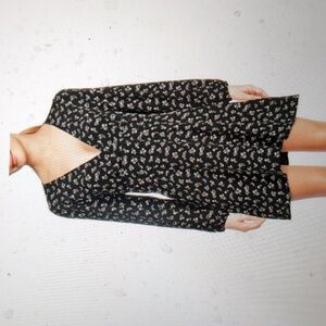 Socialite Black Floral Long Sleeve Dress